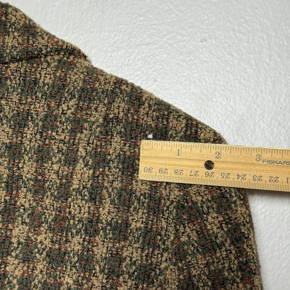 Pendleton VTG Womens Wool Blazer Jacket 8 Brown Plaid Academia Gilmore Girls 90s